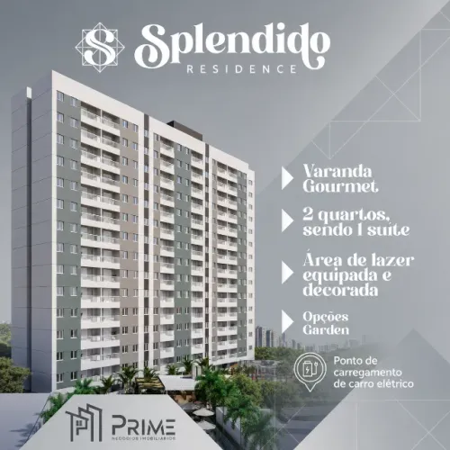 Splendido Residence · 44,64m² a 63,74m² · Varanda gourmet · Apartamentos com opção Garden