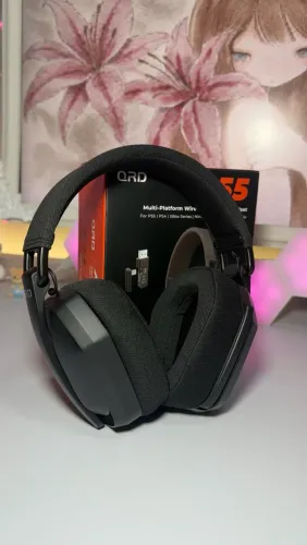 Headset Gamer QRD A55 Sem Fio Bluetooth 2.4G - Novo (Nunca Usado)