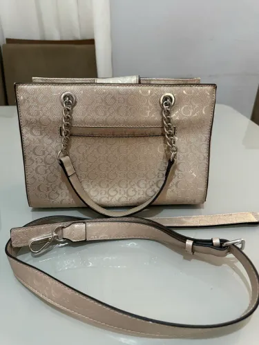 Bolsa Guess Original Nude com Alça Transversal - Excelente Estado