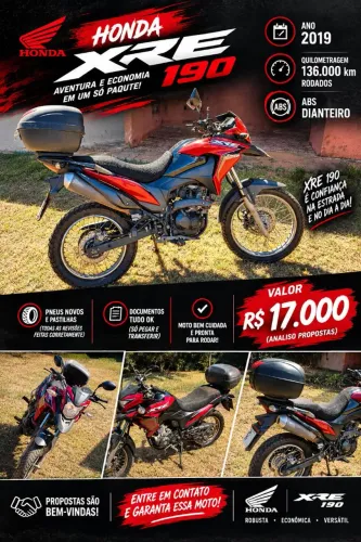 Vendo xre 190 2019 top demais ( não aceito troca)