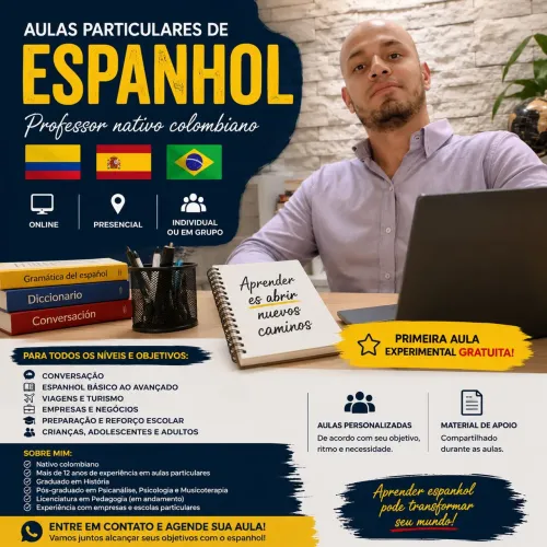 Professor de espanhol/ história e pedagogia