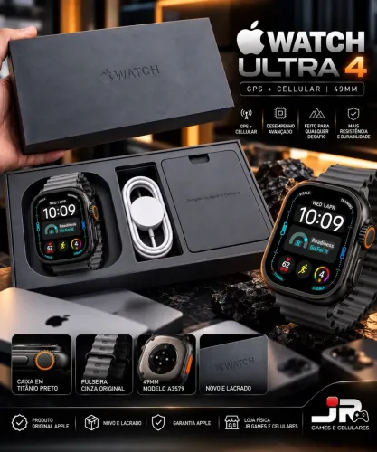 Apple Watch Ultra 4 49mm GPS + CELULAR NOVO LACRADO