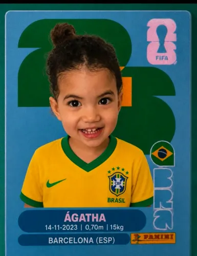 vendo figurinha virtual do seu filho da copa 