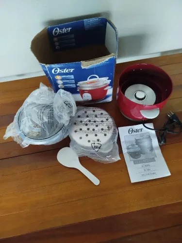 Panela Elétrica De Arroz Oster 0,6L Vermelha - Nova Na Caixa