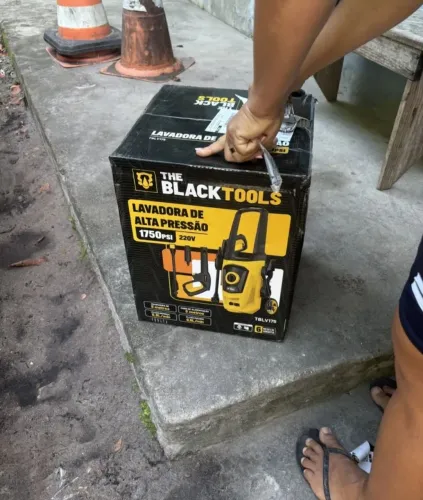 Lavadora de alta pressão 1500w portátil turbo 1750psi