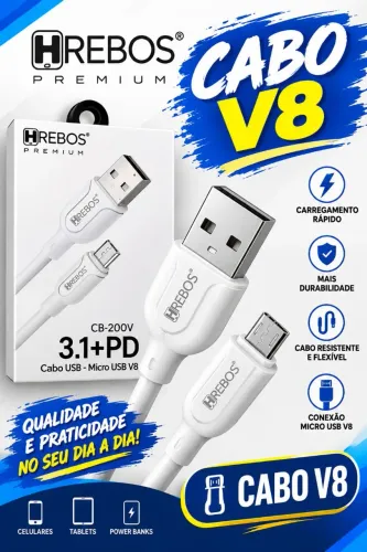 Cabo usb v8