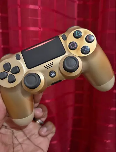 CONTROLE PS4 ORIGINAL SEM FIO DOURADO