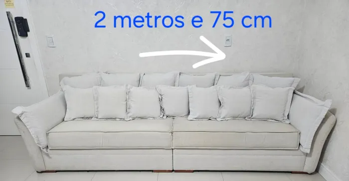 Sofá em linho