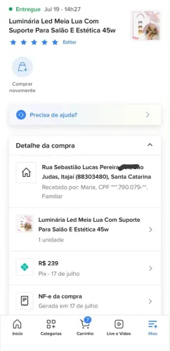 Vendo maca 3 posições e ring light