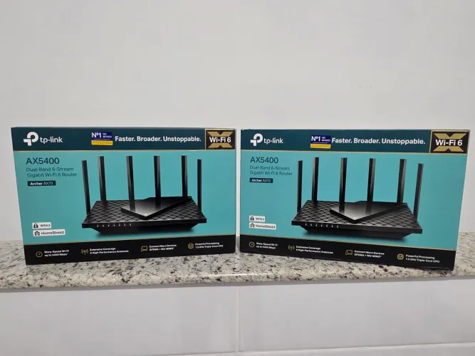 Vendo 2 Roteadores TP-Link Archer Ax73 Wifi6 Ax5400 Gigabit