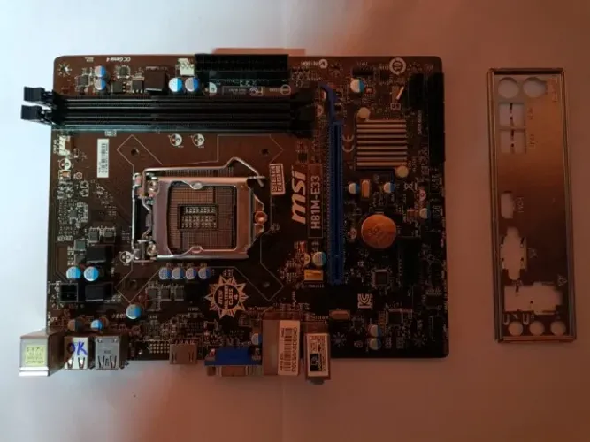 PLACA MÃE: MSI H81M-E33 + ESPELHO - OFERTA RELÂMPAGO
