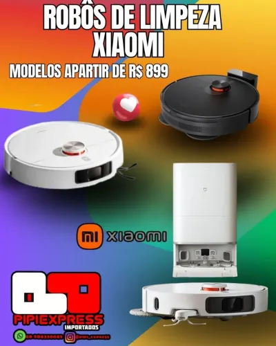 Robôs de limpeza Xiaomi. Modelos a partir de R$899