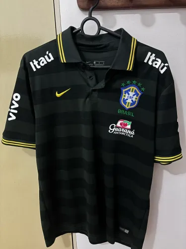 Camiseta seleção brasileira - Polo (com patrocínios)