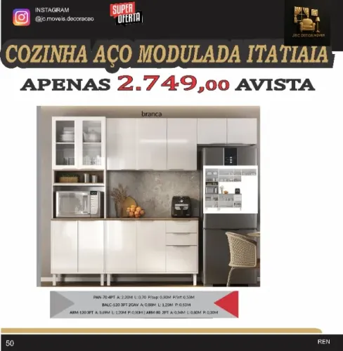 COZINHA AÇÕ MODULADA ITATIAIA 2