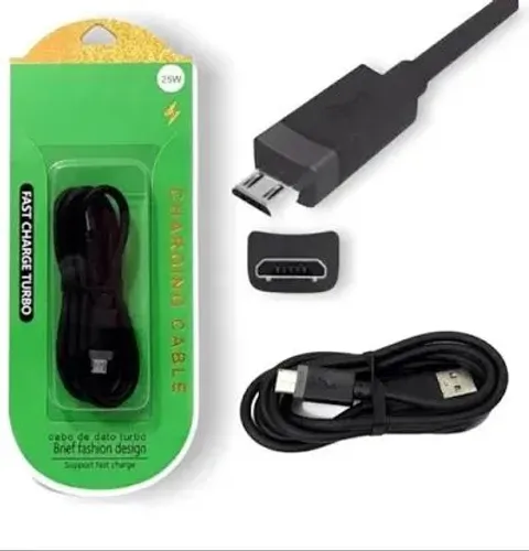 Kit Atacado 80 Cabos Micro USB V8 25W - Carregamento Rápido