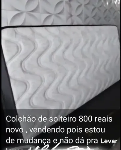Vendo colchão de solteiro de espuma de alta qualidade, ganha uma cama se quiser