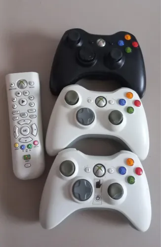 Controles Xbox 360 + Controle Remoto - Funcionando