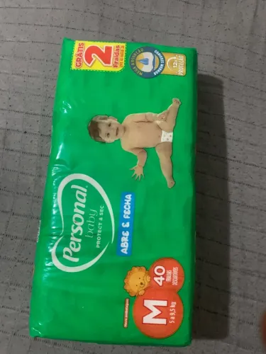 3 pacotes de fralda Personal