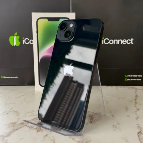 iPhone 14 Plus Meia-Noite 128GB | Impecável acompanha brindes
