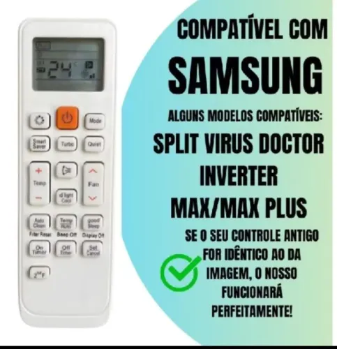 Controle de Ar samsung inverter vírus doctor