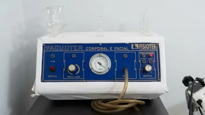 Aparelho Vacuoter Fisioter - Vacuoterapia Profissional Corporal e Facial + Ventosas