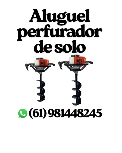 Aluguel perfurador de solo