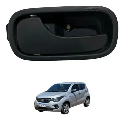 Maçaneta Interna Porta Dianteira Esquerda Mobi 2014 A 2020 Preto Dianteira
