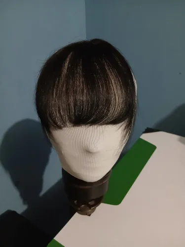 Franja de cabelo humano