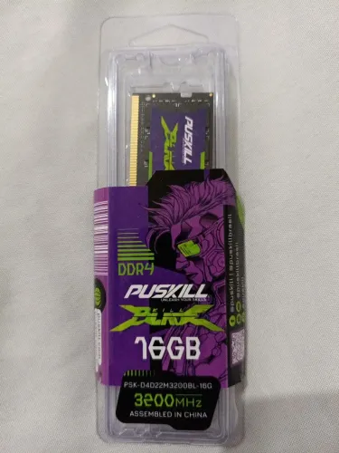 Memória RAM DDR4 Puskill 16GB 3200Hz - Notebook