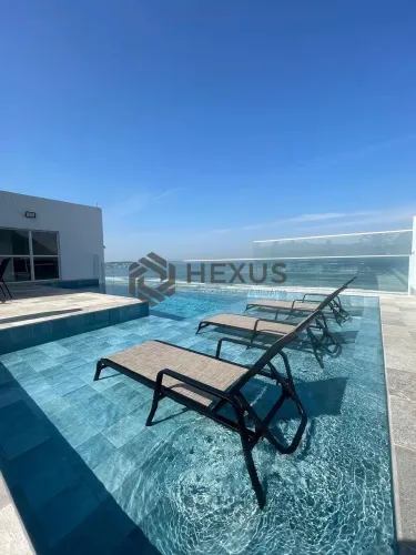 Apartamento com varanda gourmet e lazer na Enseada, Guarujá