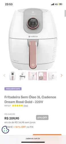 air fryer nova cadence 