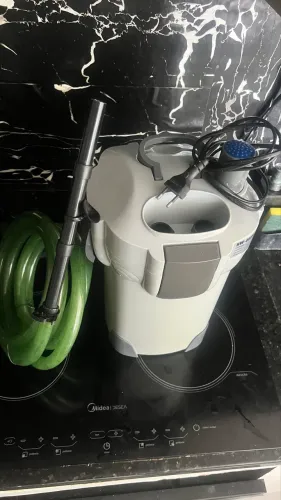 Canister - filtro para aquário completo com mídias e esponja