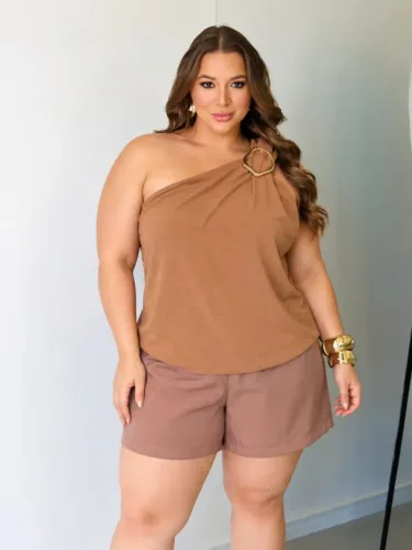 Conjunto short em alfaiataria tamanho 48