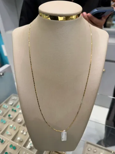 Corrente em ouro 18k delicada e sofisticada