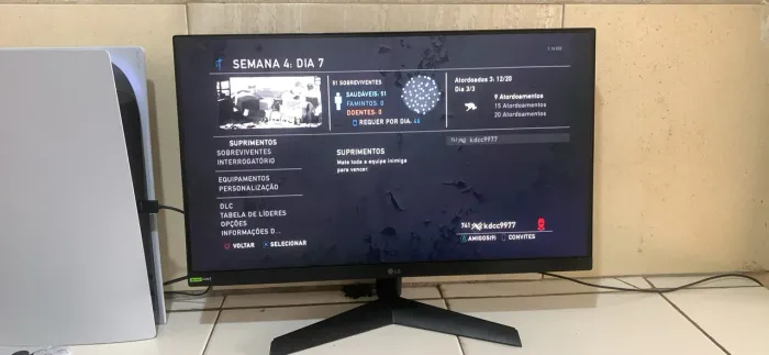 Monitor LG 24 plgds 144 htz alta taxa de atualização,está impecável