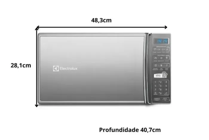 Vendo microondas novo no plástico nunca usado! ELETROLUX 28 LITROS