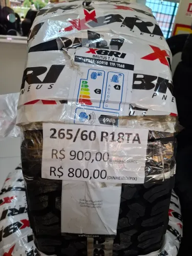 PNEU 265/60/18 TA XBRI BRUTUS R$ 799,99 NO DINHEIRO OU PIX 