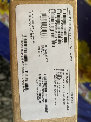 MOTO G35 NOVO! NA CAIXA R$1500