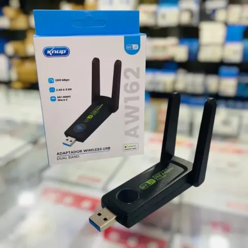 Adap Wifi 5g Dual Band Pc Usb 3.0 1300mbps Wiireless 2.4/5ghz Knup - Kp *ENTREGA GRÁTIS*