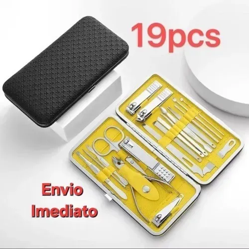Kit de Manicure e Pedicure 19 Peças - Bomvink