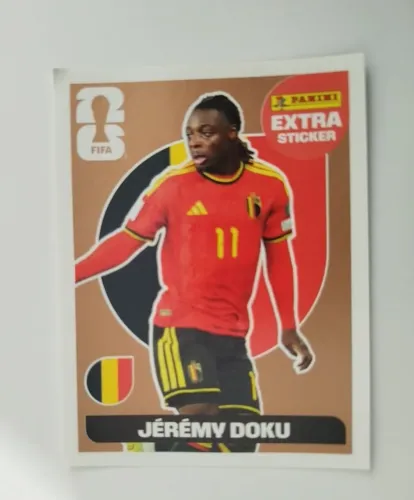 Figurinha Legend Extra Sticker Jérémi DOKU Copa do Mundo 2026 Panini Original - BRONZE