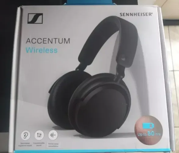 Fone Sennheiser Accentum Wireless + Case de transporte