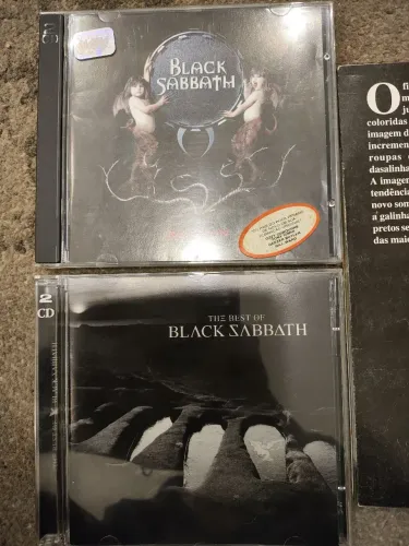 Lote Black Sabbath - 2 CDs Duplos Importados + Livro Raro Ozzy Osbourne