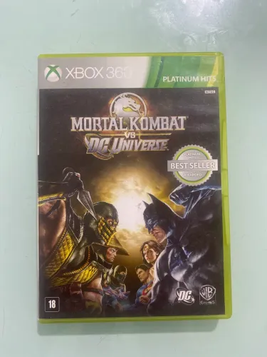 Jogo xbox 360 mortal kombat vs DC universe 