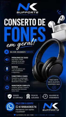Consertos em gerais eletrônica e montagens de cabos 