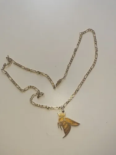 Cordão de prata banhado a ouro 