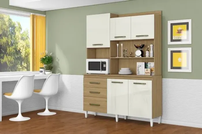 Kit cozinha Mila 5 portas 3 gavetas!!?? Sr8661m