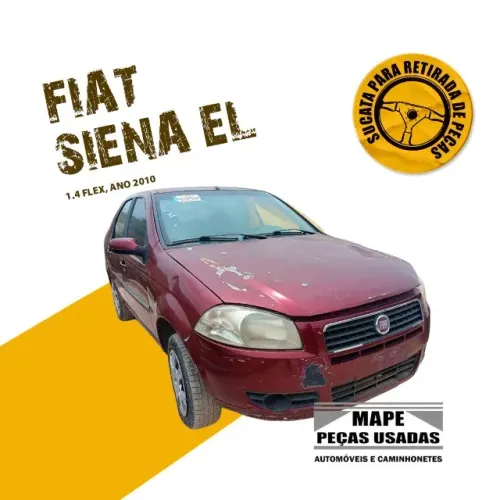 Sucata Fiat Siena EL 1.4 flex ano 2010 Com ar e direção Retirada de peças