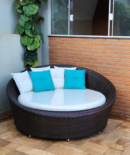Chaise Concha 1,70m de fibra sintética (para área externa e interna)