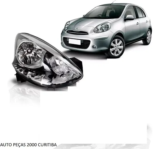 Farol Nissan March 2015 2016 2017 2018 2019 2020 2021